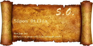 Sipos Otília névjegykártya