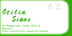 otilia sipos business card