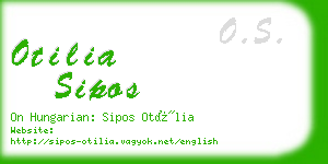otilia sipos business card